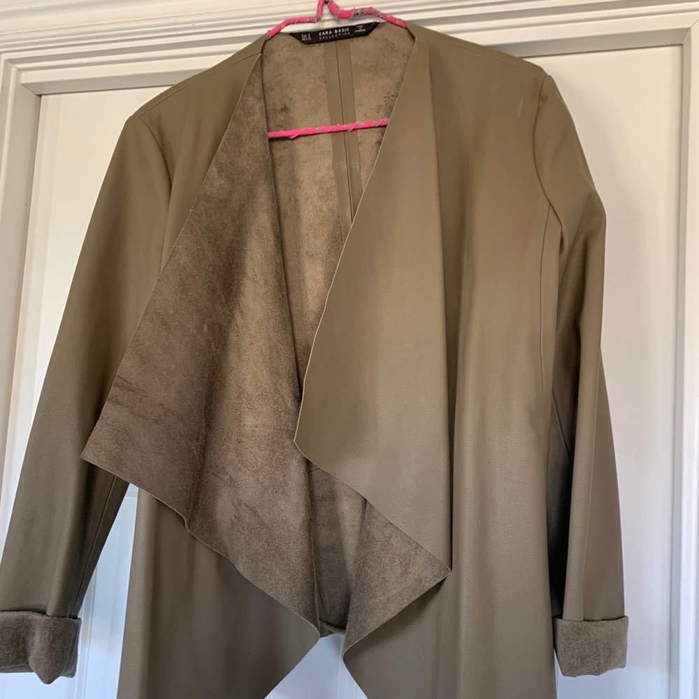 Vegan Leather Blazer